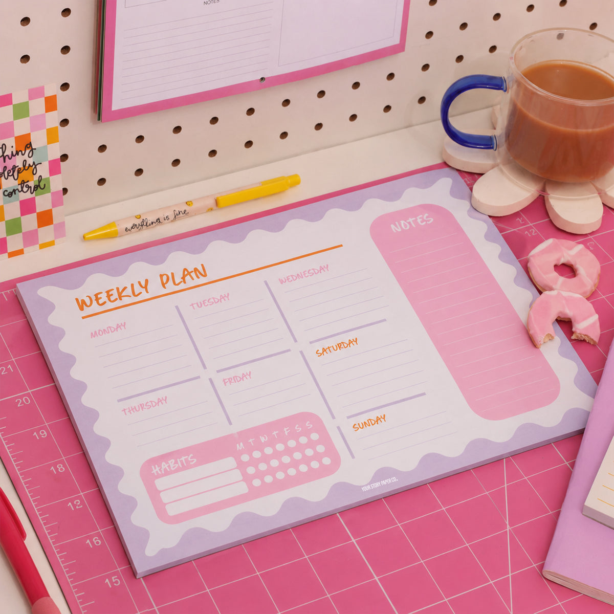 The Productivity Grid Desk Pad
