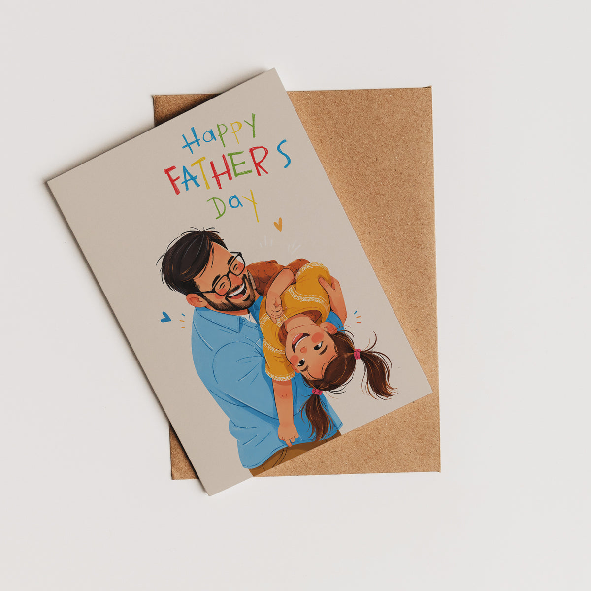 Custom Illustrated Dad Card