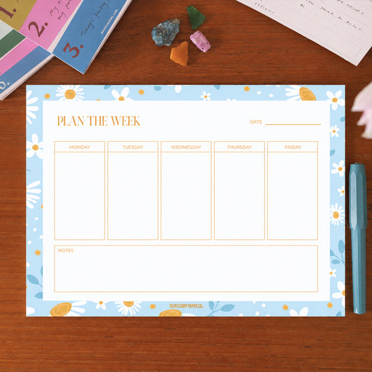 Bloom Weekly Desk Pad