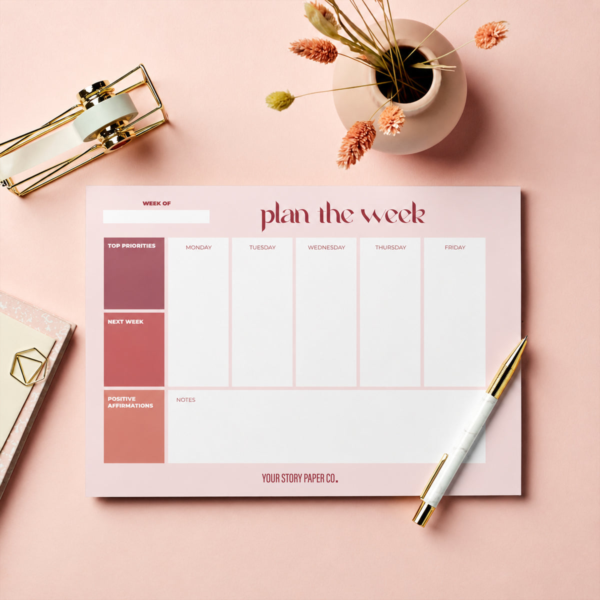 Weekly Planner Desk Pad