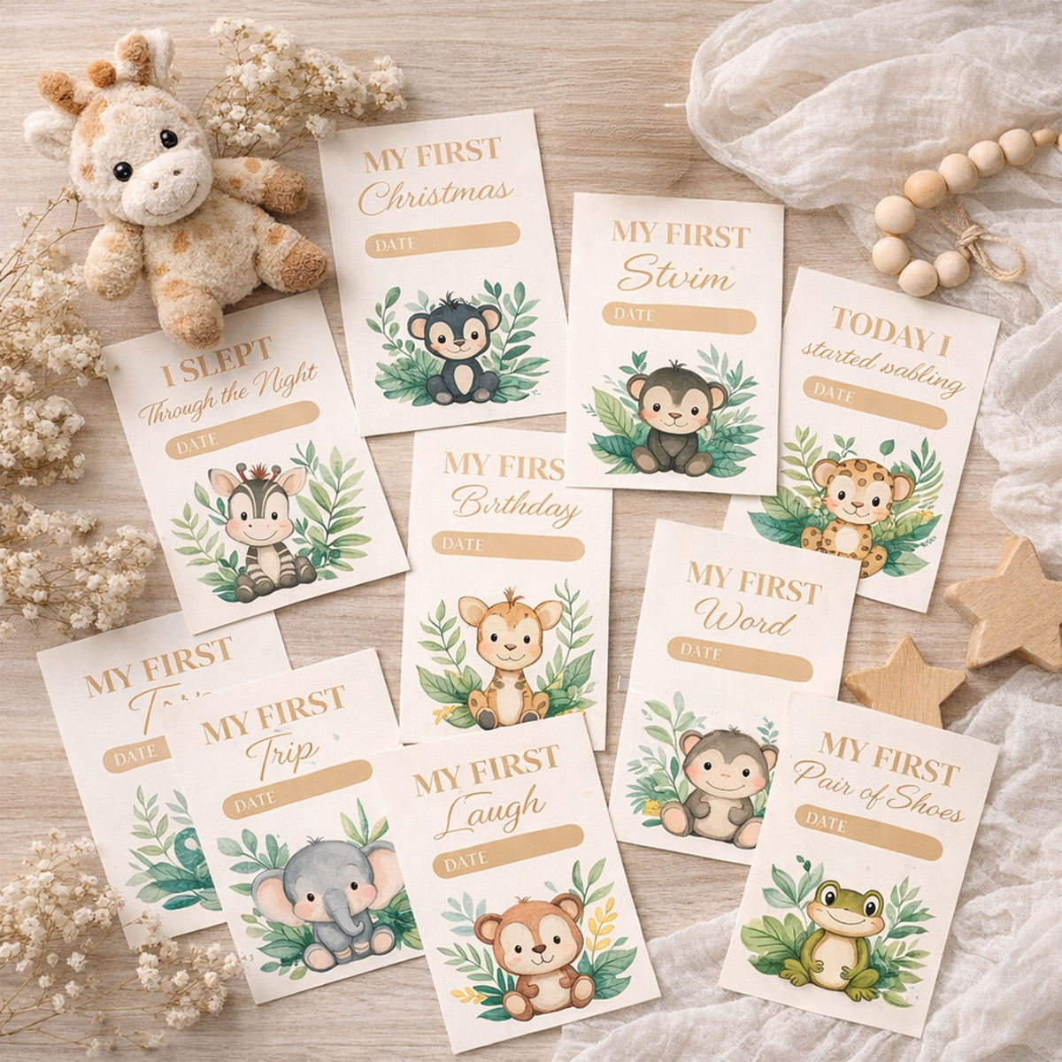 Baby Milestones Cards